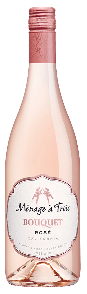 Color image of a Bottle of Menage a Trois Bouquet Rose wine